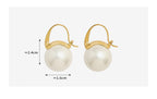 【6】Pearl Elegance Hook Earrings