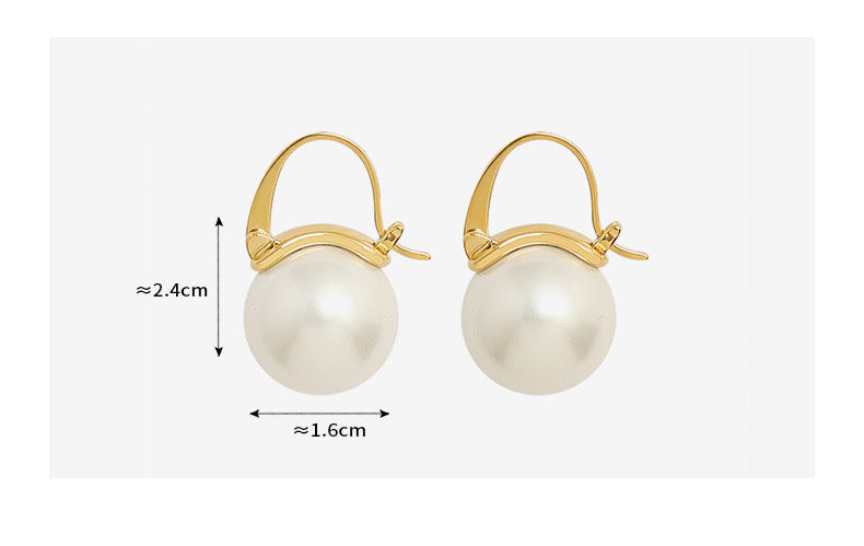 Pearl Elegance Hook Earrings