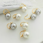 【6】Pearl Elegance Hook Earrings