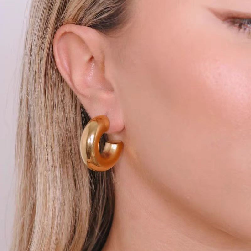 C - Halo Hoop Earring