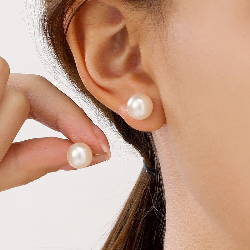 24 Pcs Pearl Stud Earrings Set