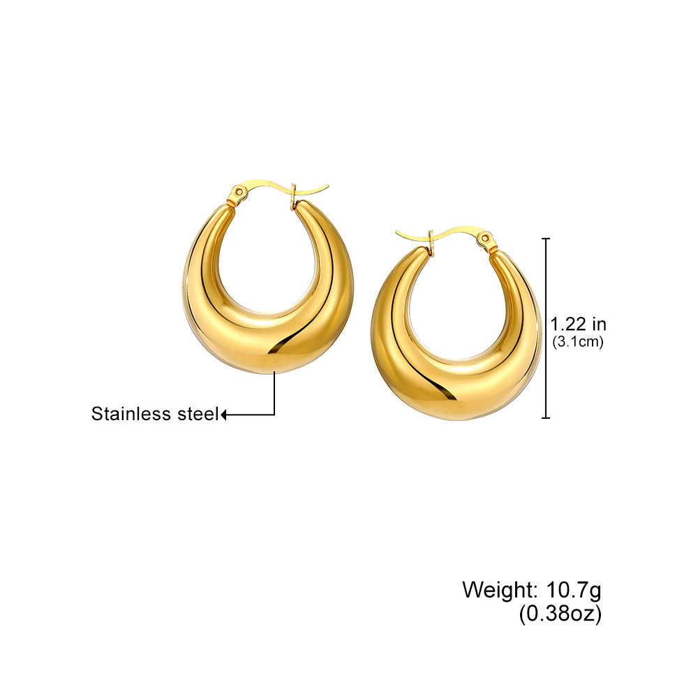 CurvyGoldie Hoops Earrings