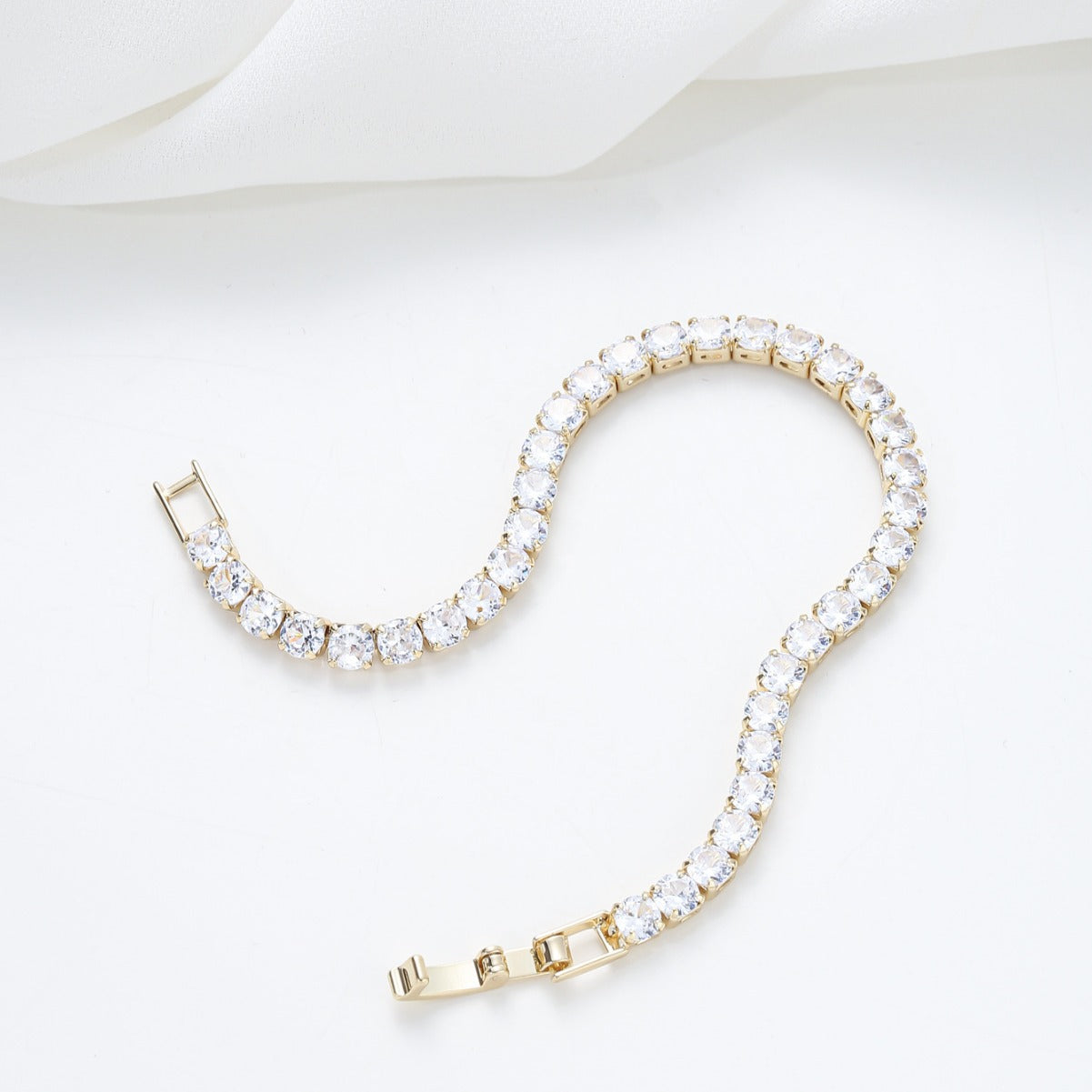【44】Cubic Zirconia Tennis Bracelet