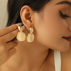 【12】Gold Shell Fan Earrings