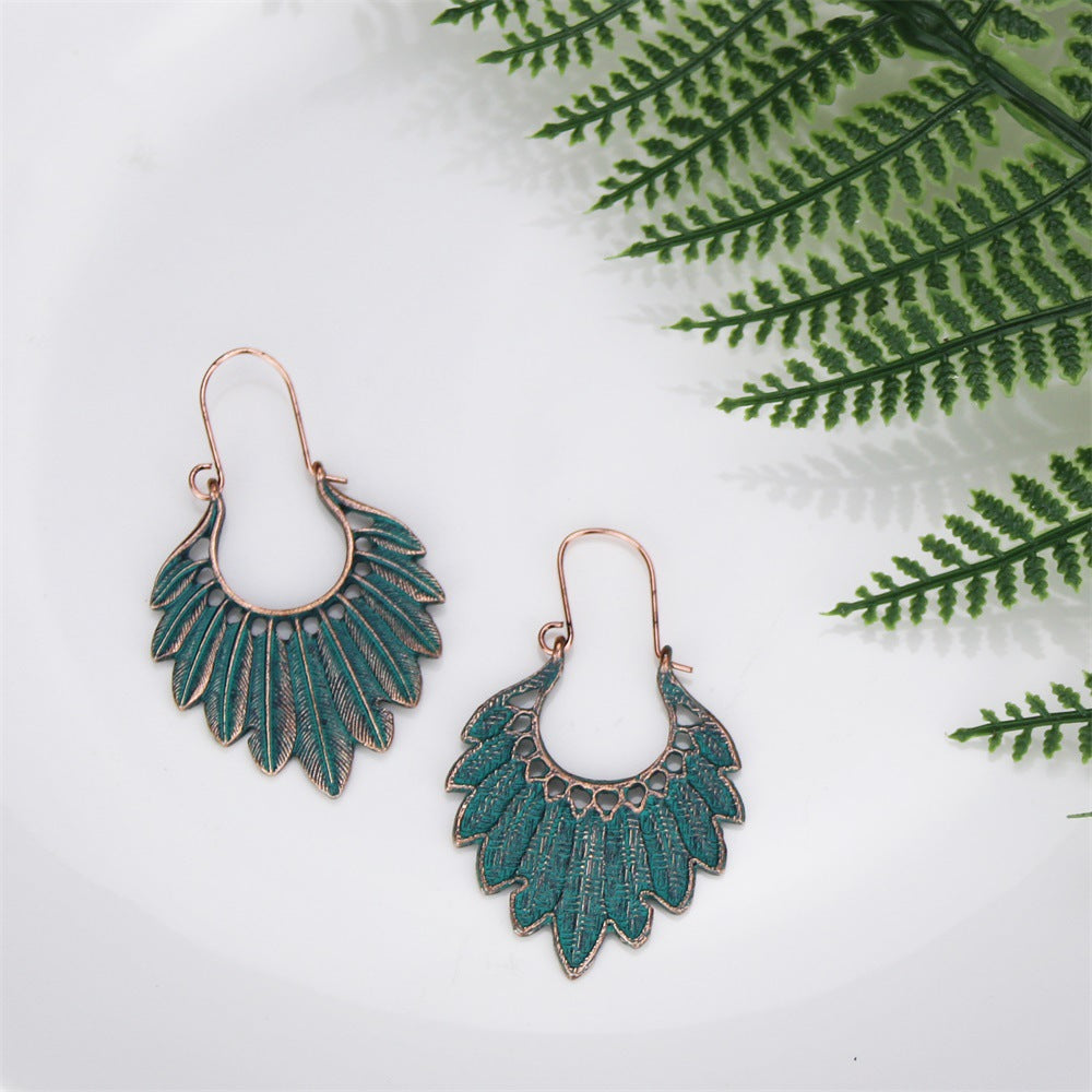 Vintage Feathered Elegance Earrings