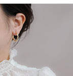 【7】Twisted Aureate Hoop Earrings