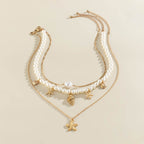【19】Summer Beach Layered Necklace Set