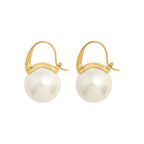 【6】Pearl Elegance Hook Earrings