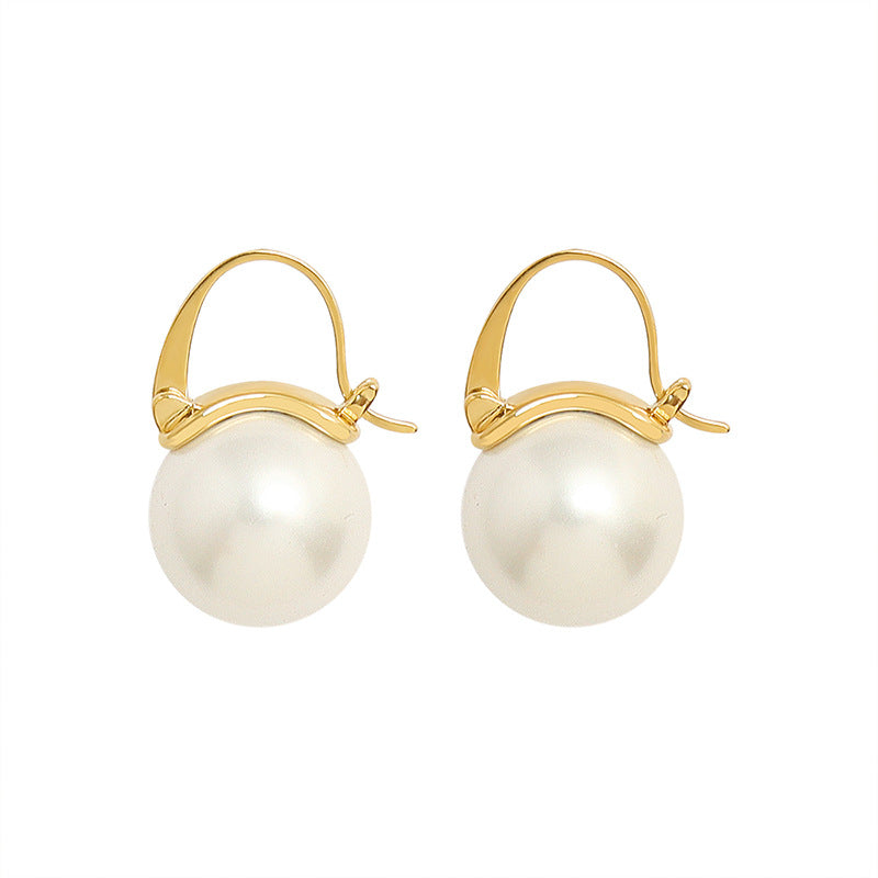 Pearl Elegance Hook Earrings