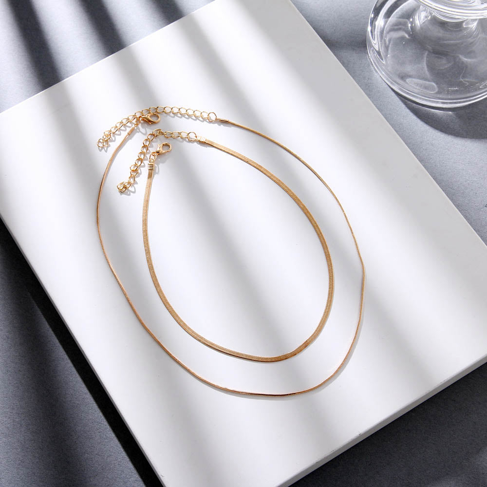 Golden Minimalist Layered Necklace