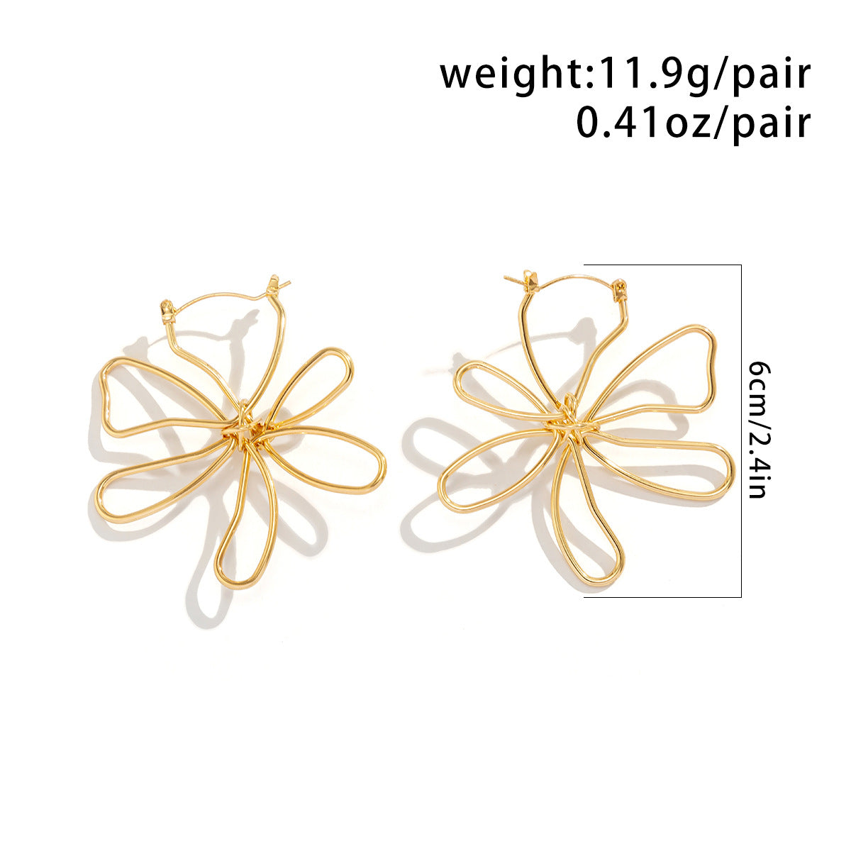 【13】Stylish Flower Hoops Earrings