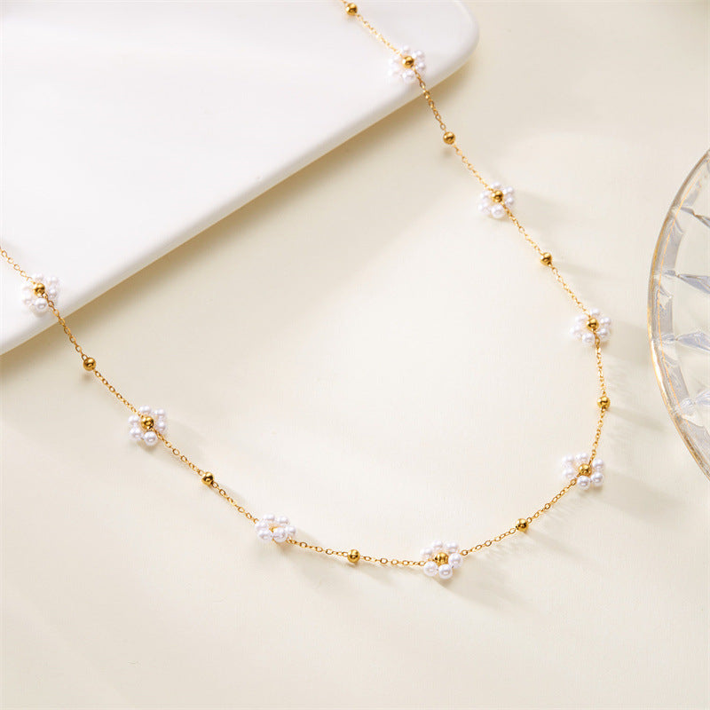 Floral Delicate Gold Necklace