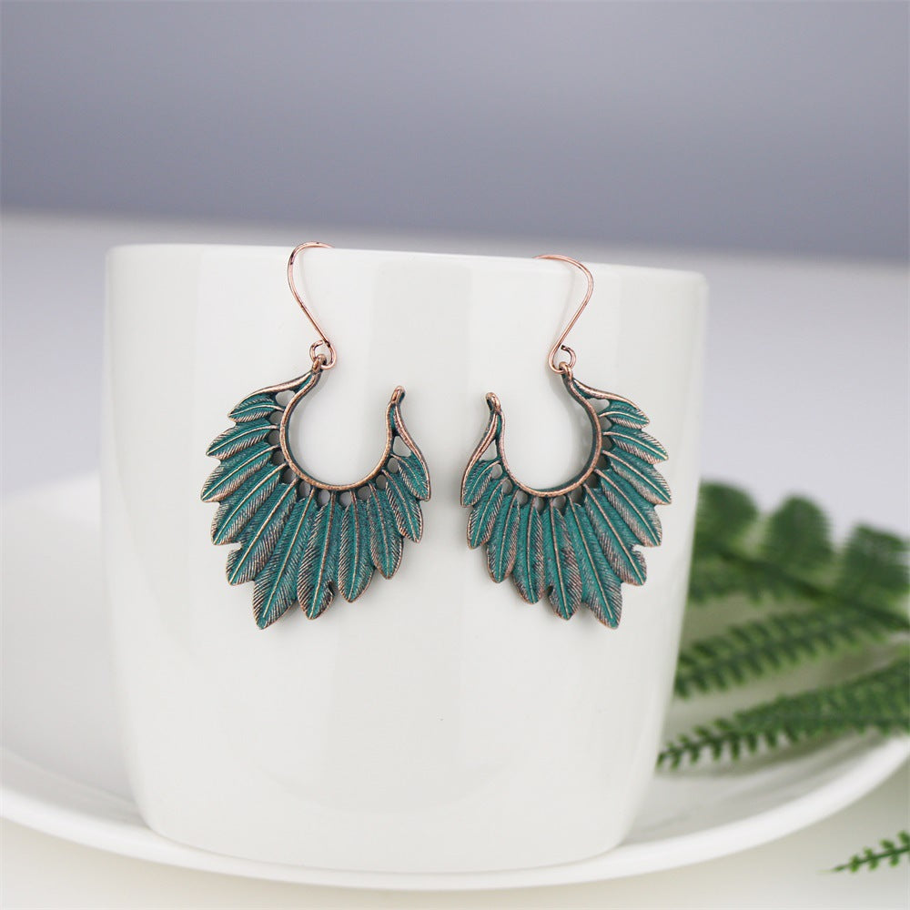 Vintage Feathered Elegance Earrings