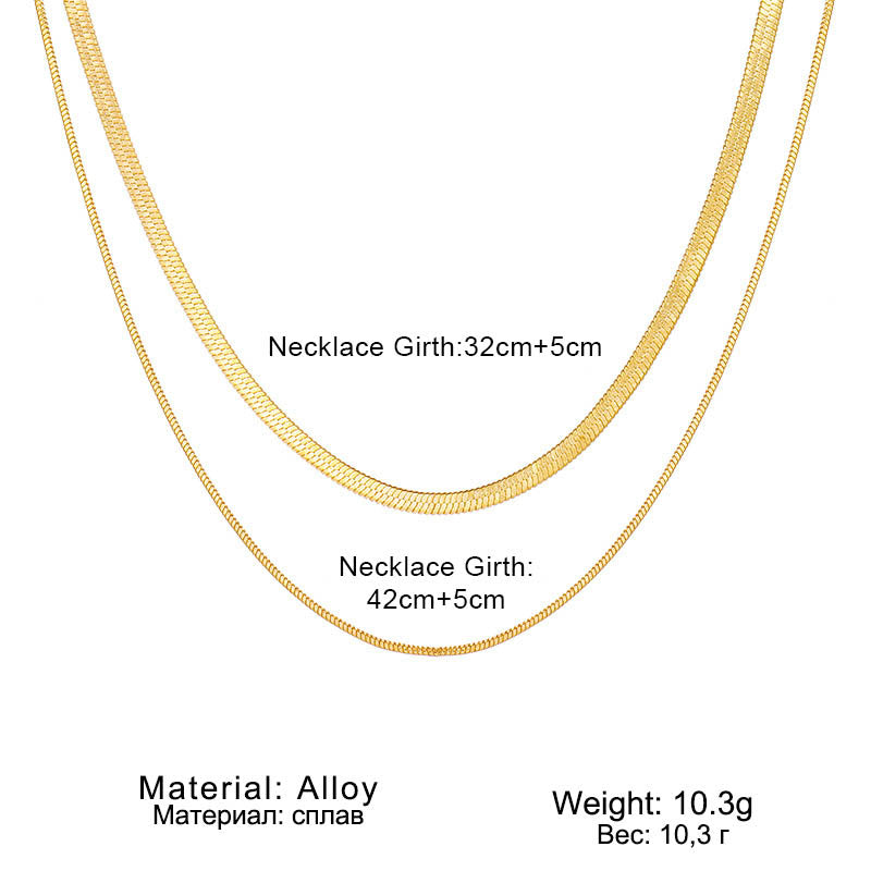 Golden Minimalist Layered Necklace