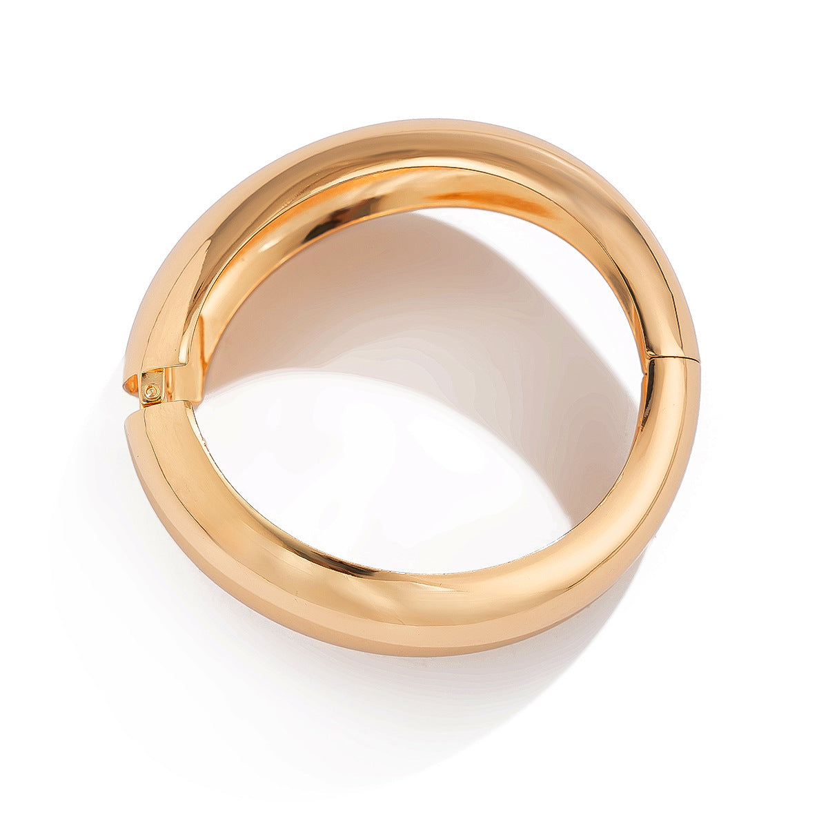 【41】Polished Gold Wave Adjustable Cuff Bracelet