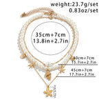 【19】Summer Beach Layered Necklace Set