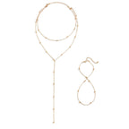 Gold Chain Minimalist Necklace & Bracelet Set