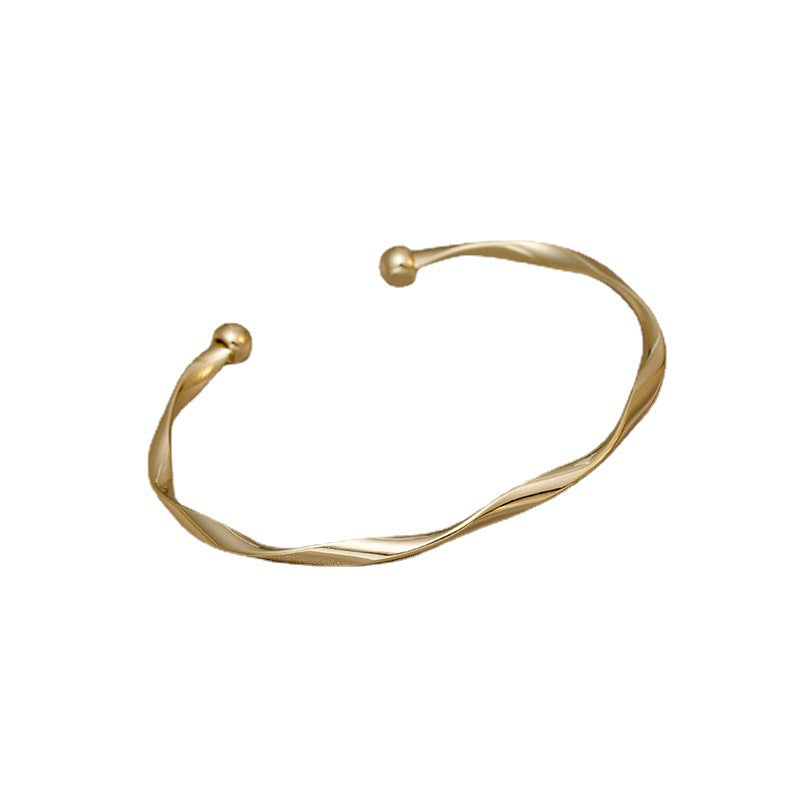 【43】Twist Elegance Cuff Bracelet
