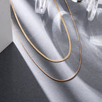 Golden Minimalist Layered Necklace