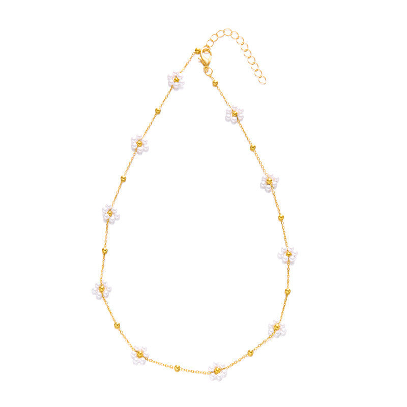 Floral Delicate Gold Necklace