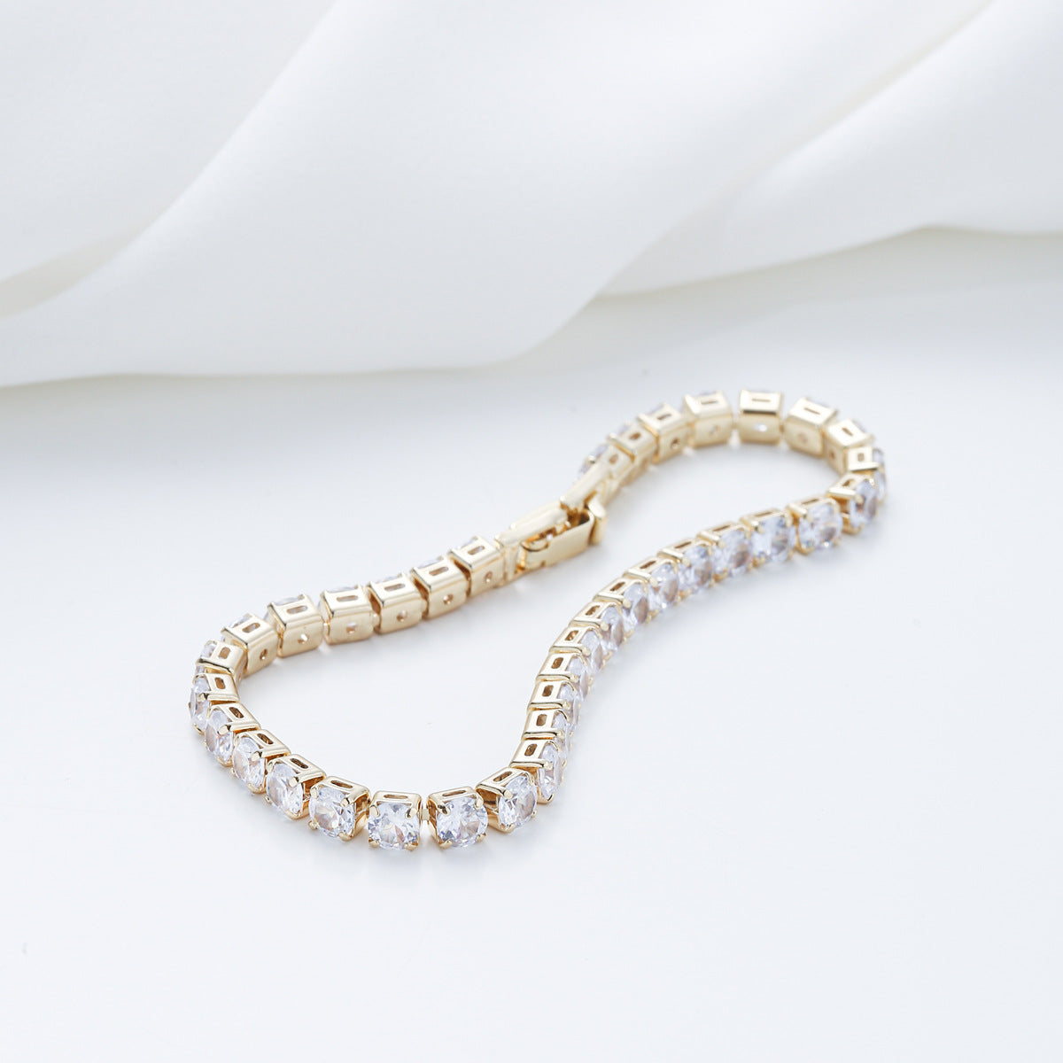【44】Cubic Zirconia Tennis Bracelet