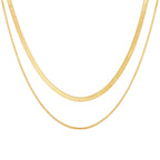 Golden Minimalist Layered Necklace