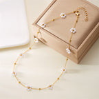 Floral Delicate Gold Necklace