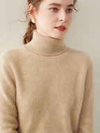 Classic Turtleneck Wool-Cashmere Blend Sweater