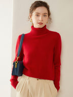 Classic Turtleneck Wool-Cashmere Blend Sweater