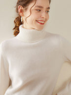 Classic Turtleneck Wool-Cashmere Blend Sweater