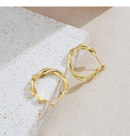 Twisted Aureate Hoop Earrings6
