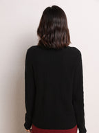 Cashmere Turtleneck Ribbed Sweater
