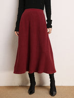 Classic Cashmere Umbrella Skirt
