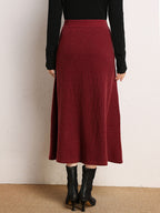 Classic Cashmere Umbrella Skirt
