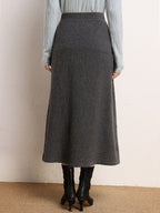 Classic Cashmere Umbrella Skirt