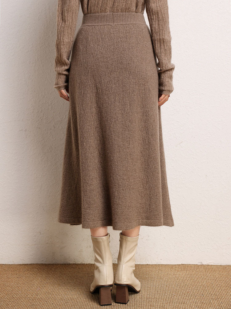 Classic Cashmere Umbrella Skirt