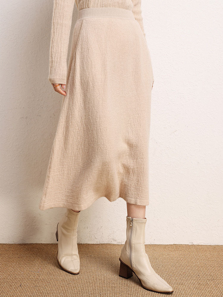 Classic Cashmere Umbrella Skirt