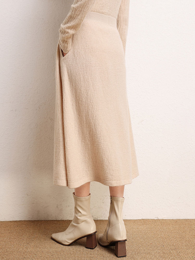 Classic Cashmere Umbrella Skirt