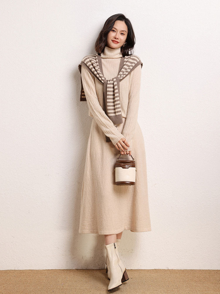 Classic Cashmere Umbrella Skirt