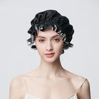Flounced Silk Night Sleep Caps
